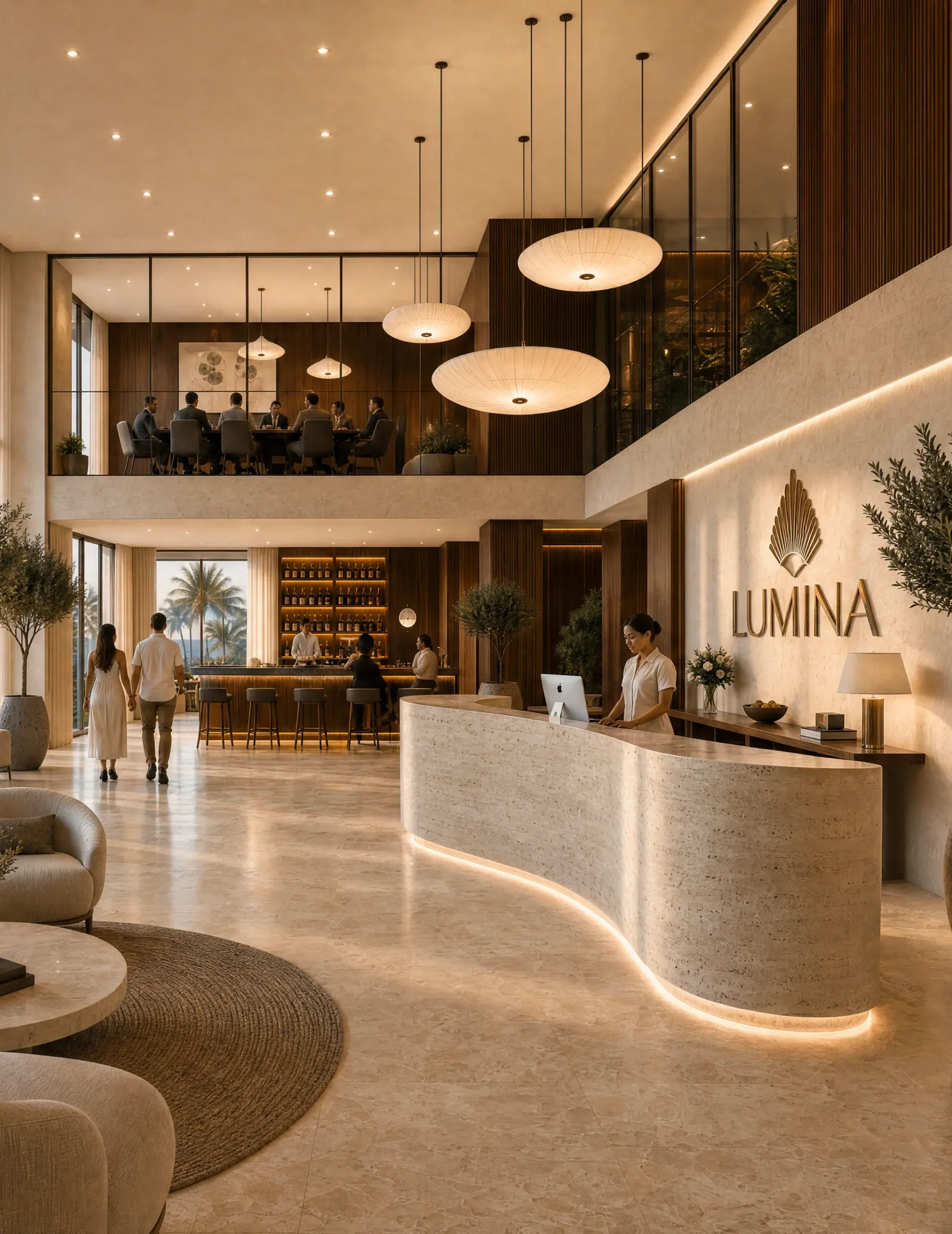 LUMINA lobby and reception