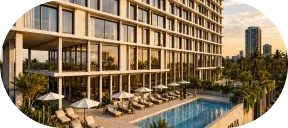 Rooftop pool deck