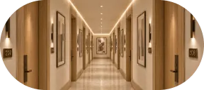 Guest suite hallway